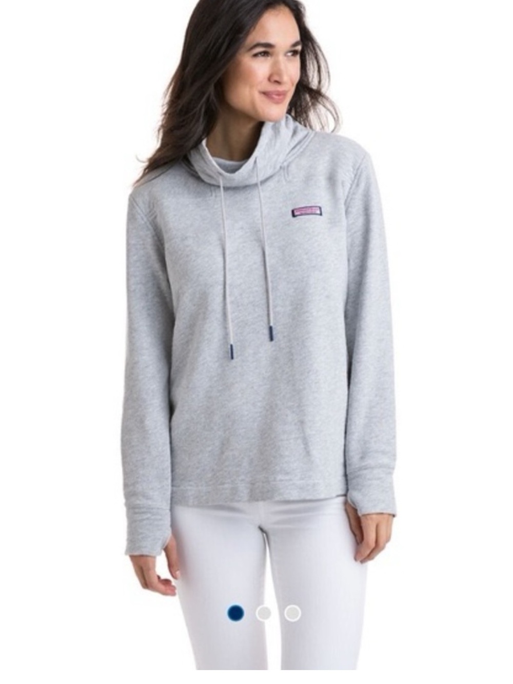 Vineyard Vines Women’s Long Sleeve Gray Cowl Neck Pullover Hoodie Large